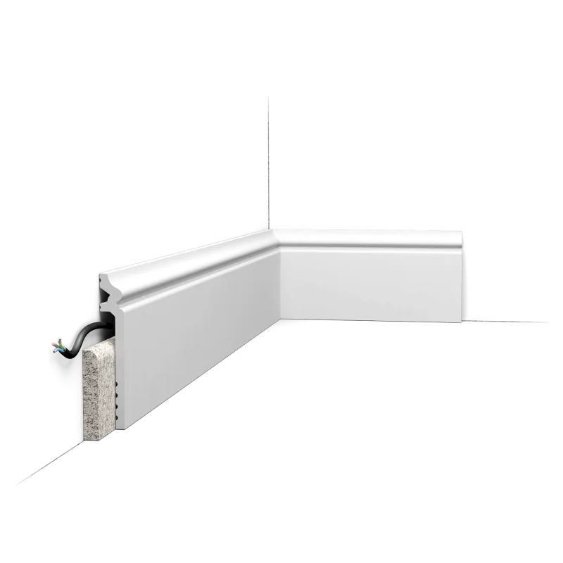 Plintă de acoperire SX186 CONTOUR, 13,8 cm, vopsibilă - Image 1