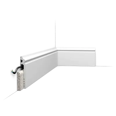 Plintă de acoperire SX186 CONTOUR, 13,8 cm, vopsibilă
