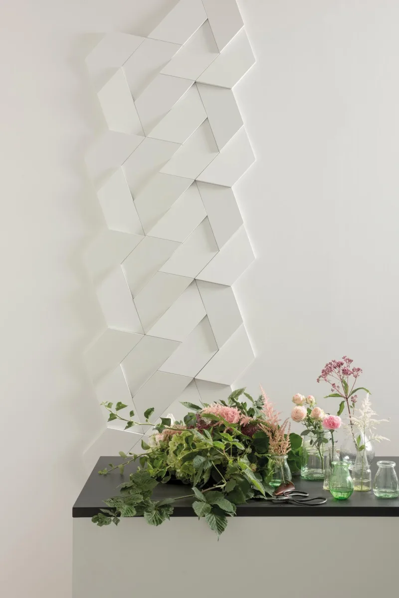 Panou decorativ 3D W101 TRAPEZIUM, 15 x 34,5 cm - Image 2