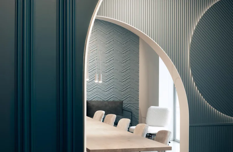 Panou decorativ 3D W130 CHEVRON, 200×40 cm - Image 3