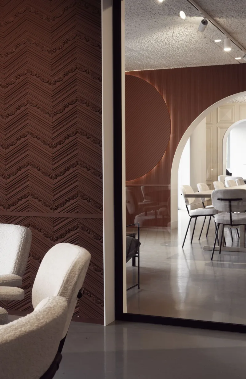 Panou decorativ 3D W130 CHEVRON, 200×40 cm - Image 4