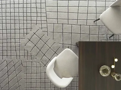 Covor Collage bej/maro_CAL-CS7206-B - OUTLET