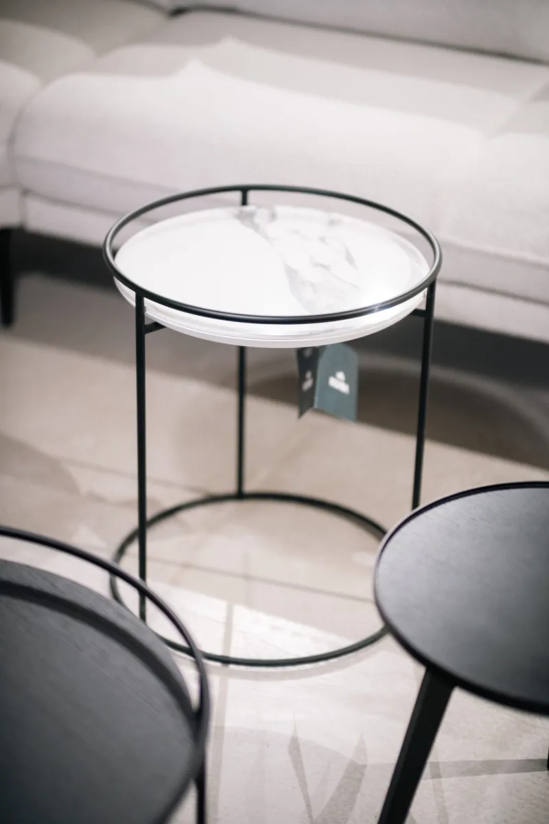 Masuta de cafea Atollo cu picioare metalice_CAL-CS5098-P - OUTLET
