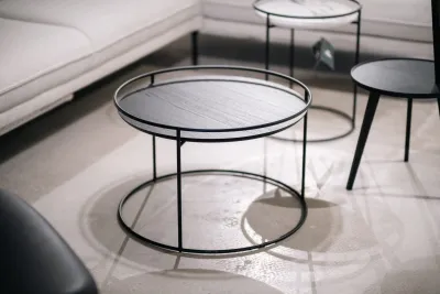 Masuta de cafea Atollo cu picioruse metalice_CAL-CS5098-M - OUTLET