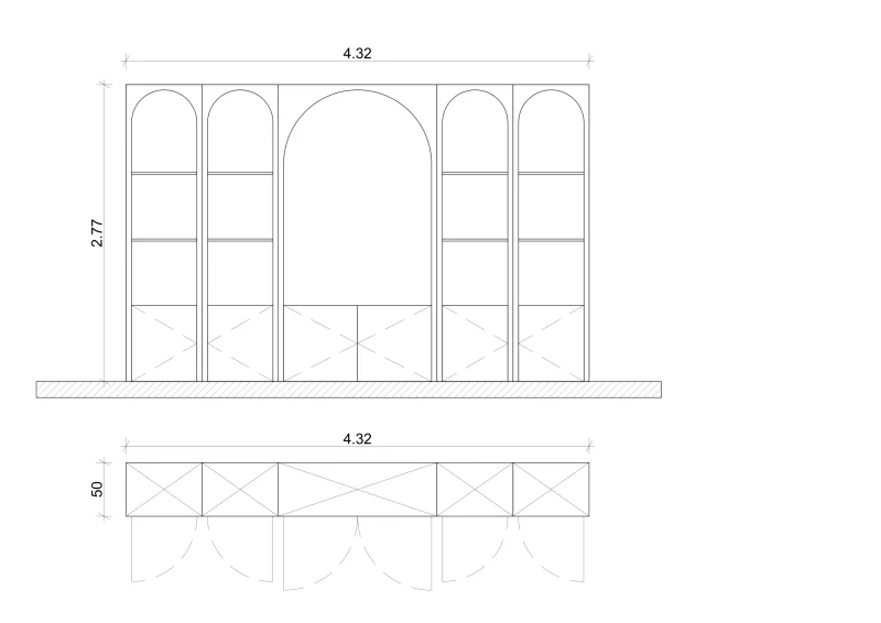 Mobilier Living cu arcade - OUTLET - Image 4