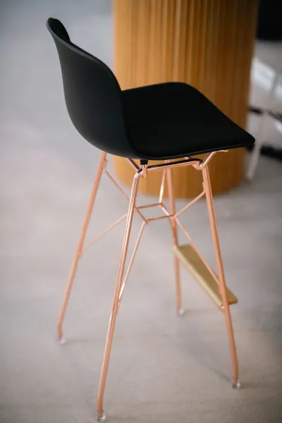 Scaun bar cu finisaj cupru Troy - OUTLET