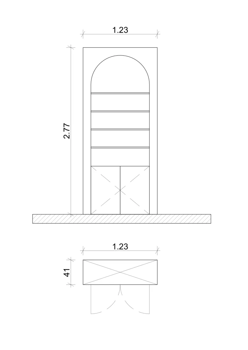 Set 2 corpuri mobilier cu arcade - OUTLET - Image 4